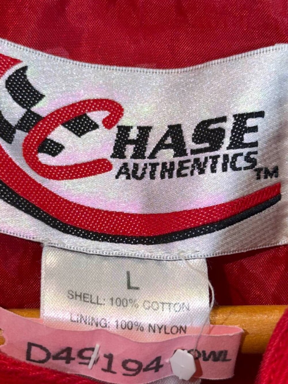 Chase Authentics Red Men's Racing Jacket L - Picture 4 of 8